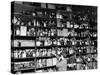 Shelves of Illegal Liquor Stored in the Nypd Property Clerks Office-Carl Mydans-Stretched Canvas