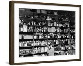 Shelves of Illegal Liquor Stored in the Nypd Property Clerks Office-Carl Mydans-Framed Photographic Print