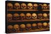 Shelves of Monk Skulls at Great Meteoron Ossuary-Paul Souders-Stretched Canvas