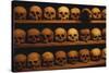 Shelves of Monk Skulls at Great Meteoron Ossuary-Paul Souders-Stretched Canvas