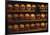 Shelves of Monk Skulls at Great Meteoron Ossuary-Paul Souders-Framed Photographic Print