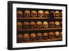 Shelves of Monk Skulls at Great Meteoron Ossuary-Paul Souders-Framed Photographic Print