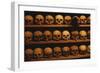 Shelves of Monk Skulls at Great Meteoron Ossuary-Paul Souders-Framed Photographic Print