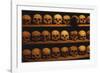 Shelves of Monk Skulls at Great Meteoron Ossuary-Paul Souders-Framed Photographic Print