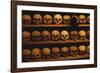 Shelves of Monk Skulls at Great Meteoron Ossuary-Paul Souders-Framed Photographic Print