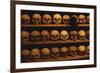 Shelves of Monk Skulls at Great Meteoron Ossuary-Paul Souders-Framed Photographic Print