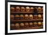 Shelves of Monk Skulls at Great Meteoron Ossuary-Paul Souders-Framed Photographic Print