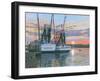 Shem Creek Shrimpers Charleston-Richard Harpum-Framed Art Print