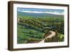 Shenandoah Nat'l Park, Virginia - Swift Run Gap View of the Massanutten Mountains, c.1956-Lantern Press-Framed Art Print