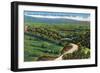 Shenandoah Nat'l Park, Virginia - Swift Run Gap View of the Massanutten Mountains, c.1956-Lantern Press-Framed Art Print