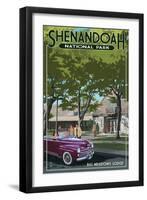 Shenandoah National Park, Virginia - Big Meadows Lodge-Lantern Press-Framed Art Print