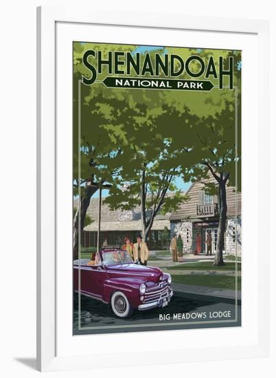 Shenandoah National Park, Virginia - Big Meadows Lodge-Lantern Press-Framed Art Print