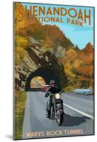 Shenandoah National Park, Virginia - Marys Rock Tunnel Motorcycle-null-Mounted Poster