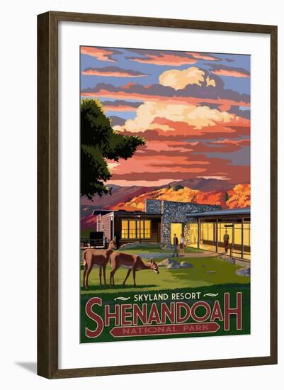 Shenandoah National Park, Virginia - Skyland Resort-Lantern Press-Framed Art Print