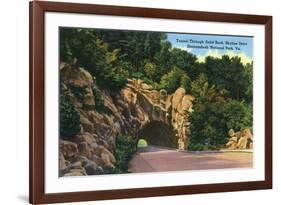 Shenandoah National Park, Virginia, Skyline Drive View of Tunnel through Solid Rock-Lantern Press-Framed Premium Giclee Print