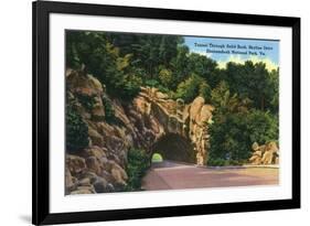 Shenandoah National Park, Virginia, Skyline Drive View of Tunnel through Solid Rock-Lantern Press-Framed Premium Giclee Print