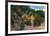 Shenandoah National Park, Virginia, Skyline Drive View of Tunnel through Solid Rock-Lantern Press-Framed Art Print