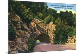 Shenandoah National Park, Virginia, Skyline Drive View of Tunnel through Solid Rock-Lantern Press-Mounted Art Print