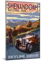 Shenandoah National Park, Virginia - Skyline Drive-Lantern Press-Mounted Premium Giclee Print