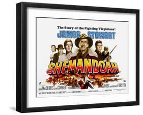 Shenandoah, UK Movie Poster, 1965-null-Framed Art Print
