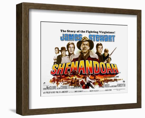 Shenandoah, UK Movie Poster, 1965-null-Framed Art Print