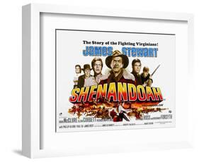 Shenandoah, UK Movie Poster, 1965-null-Framed Art Print