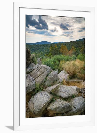 Shenandoah vista, Blue Ridge Parkway, Smoky Mountains, USA.-Anna Miller-Framed Photographic Print