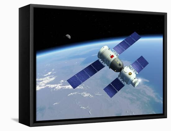 Shenzhou 5 Spaceflight, Artwork-Detlev Van Ravenswaay-Framed Stretched Canvas