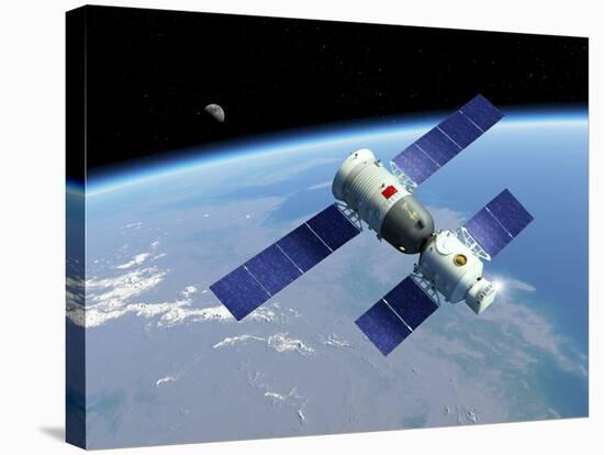 Shenzhou 5 Spaceflight, Artwork-Detlev Van Ravenswaay-Stretched Canvas