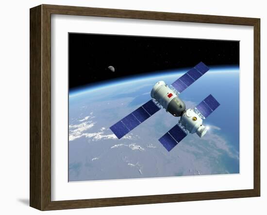 Shenzhou 5 Spaceflight, Artwork-Detlev Van Ravenswaay-Framed Photographic Print