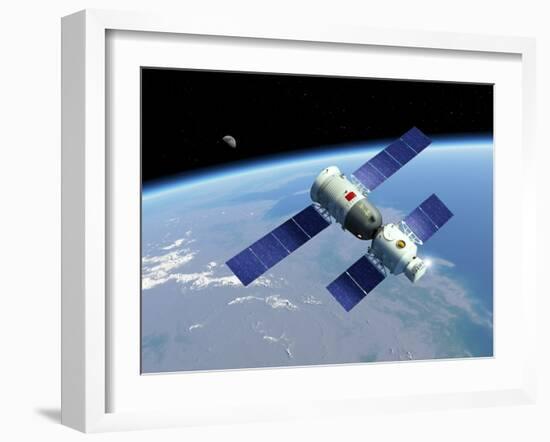 Shenzhou 5 Spaceflight, Artwork-Detlev Van Ravenswaay-Framed Photographic Print