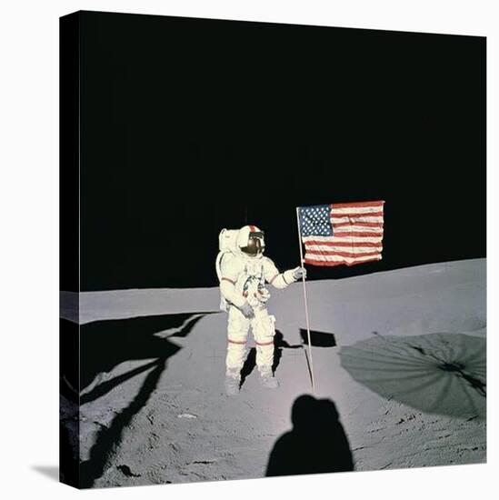 Shepard Moon Walk-null-Stretched Canvas