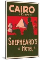 Shepheard's Hotel, Cairo, Egypt-null-Mounted Art Print