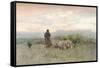 'Shepherd and Flock', 19th century-Anton Mauve-Framed Stretched Canvas