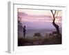 Shepherd and Sheep at Dusk, Near Volterra, Tuscany, Italy, Europe-Patrick Dieudonne-Framed Photographic Print