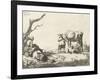 Shepherd and Shepherdess with Cattle, 1653-Adriaen van de Velde-Framed Giclee Print