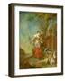 Shepherd and Shepherdess-Januarius Zick-Framed Giclee Print