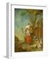 Shepherd and Shepherdess-Januarius Zick-Framed Giclee Print