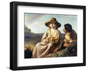 Shepherd and Shepherdess-Abraham Bloemaert-Framed Premium Giclee Print