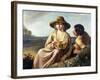 Shepherd and Shepherdess-Abraham Bloemaert-Framed Giclee Print