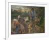 Shepherd and Washerwomen, 1881-Camille Pissarro-Framed Giclee Print