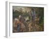 Shepherd and Washerwomen, 1881-Camille Pissarro-Framed Giclee Print