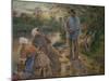 Shepherd and Washerwomen, 1881-Camille Pissarro-Mounted Giclee Print