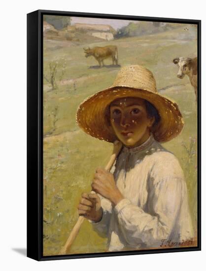 Shepherd Boy, 1909-Grigori Grigoryevich Myasoedov-Framed Stretched Canvas