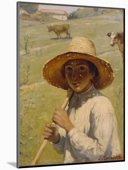 Shepherd Boy, 1909-Grigori Grigoryevich Myasoedov-Mounted Giclee Print