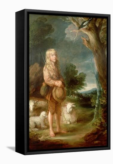 Shepherd Boy Listening to a Magpie-Thomas Gainsborough-Framed Stretched Canvas