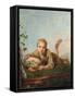 Shepherd Boy with a Pipe, 1820S-Alexei Gavrilovich Venetsianov-Framed Stretched Canvas