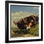 Shepherd boy with goats, 1853-Thomas Fearnley-Framed Giclee Print