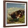 Shepherd boy with goats, 1853-Thomas Fearnley-Framed Giclee Print