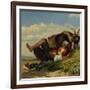 Shepherd boy with goats, 1853-Thomas Fearnley-Framed Giclee Print